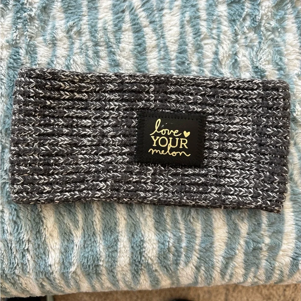 Love Your Melon  Beanie and Headband Trio - Maroon and Gray - Picture 5 of 8
